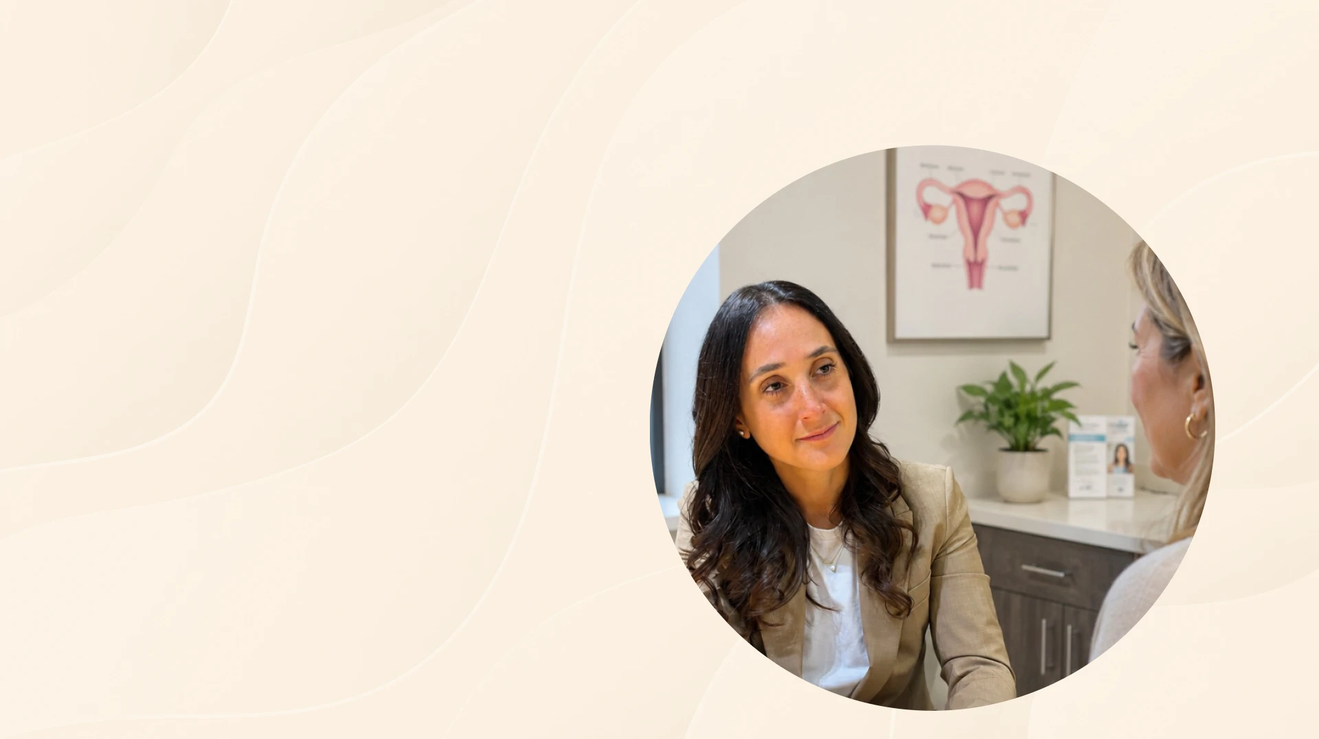 Certified OBGYN in NYC meeting with a patient in a welcoming office.