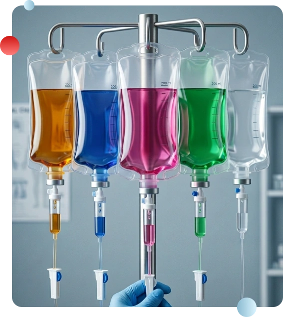 Comfortable chair prepared for IV therapy in Wilmington.