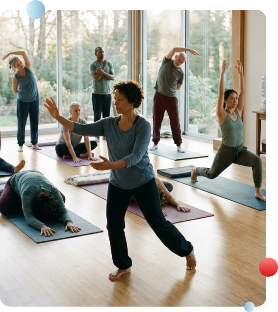 Client setting wellness goals in a health coaching program.