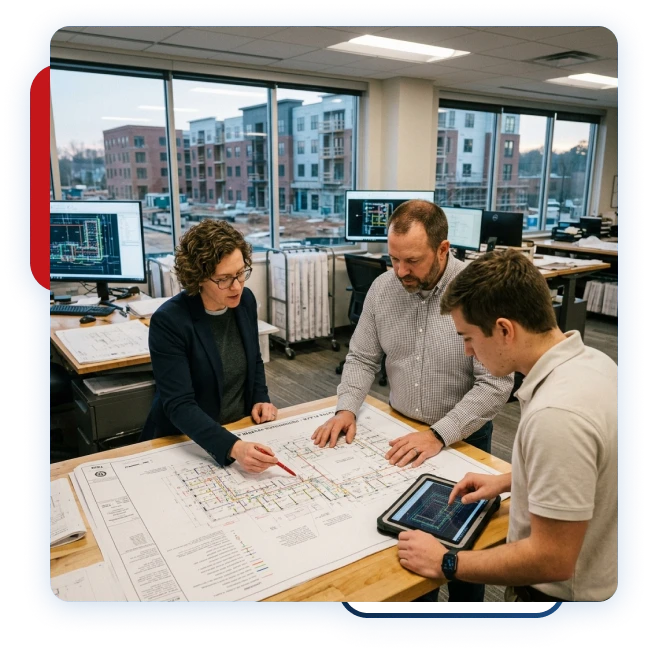 Technical meeting for fire protection design in Toronto