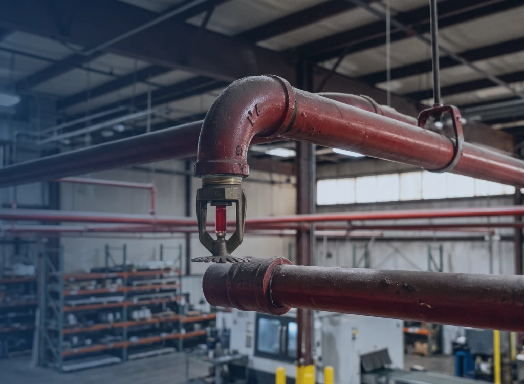Industrial fire sprinkler design services in Toronto for a warehouse