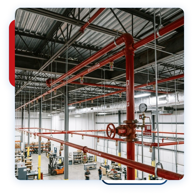 Engineering team inspecting a logistics facility in Mississauga