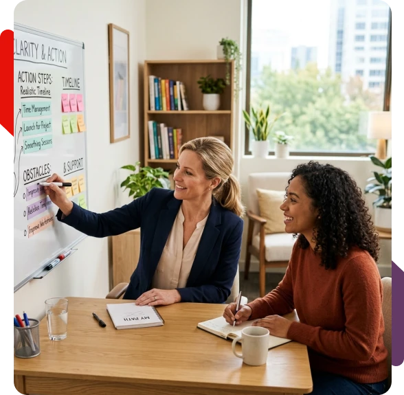 SMART Goals Sessions supporting personal and professional success.