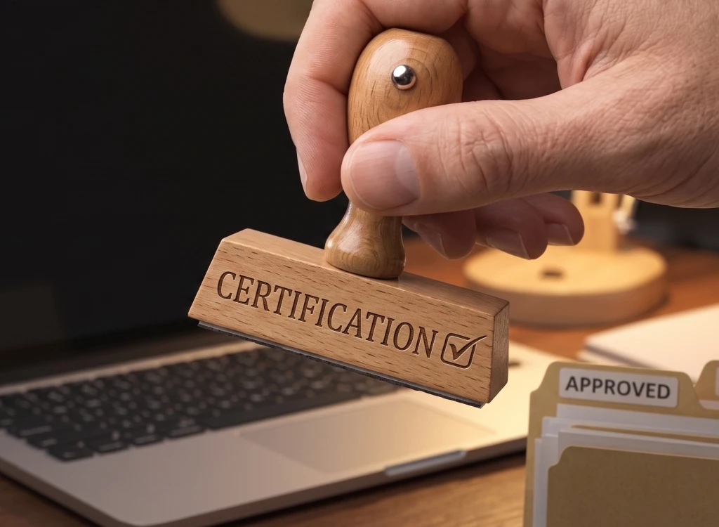Participant attending certification courses for professional development.