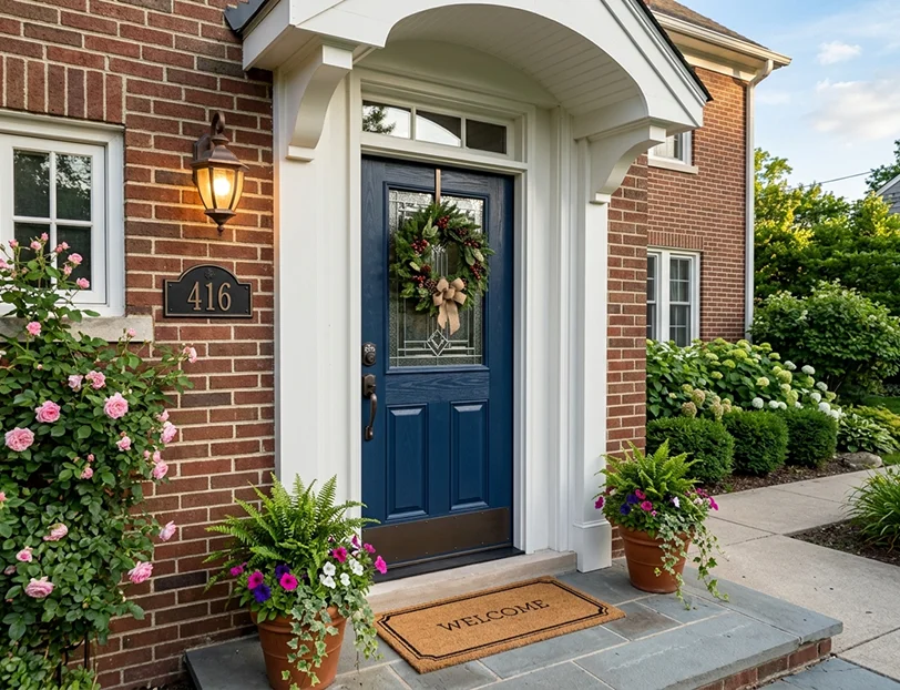 Reinforced entry door installation