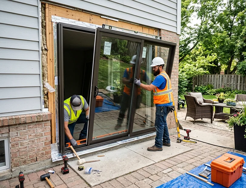 Reinforced entry door installation