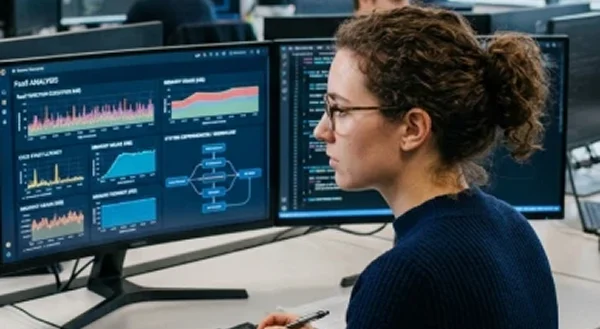 Financial data analytics dashboard