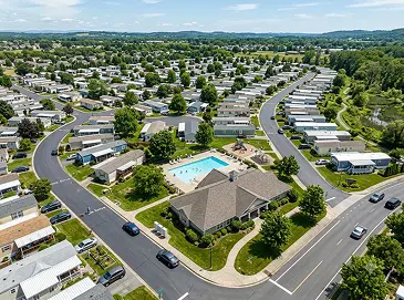 Manufactured housing community drone services