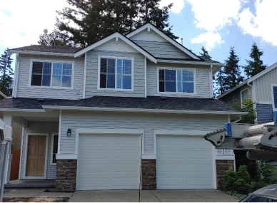Residential property restored with expert reconstruction services.