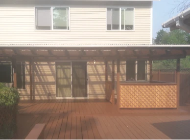 Contractors completing reconstruction services with quality craftsmanship.