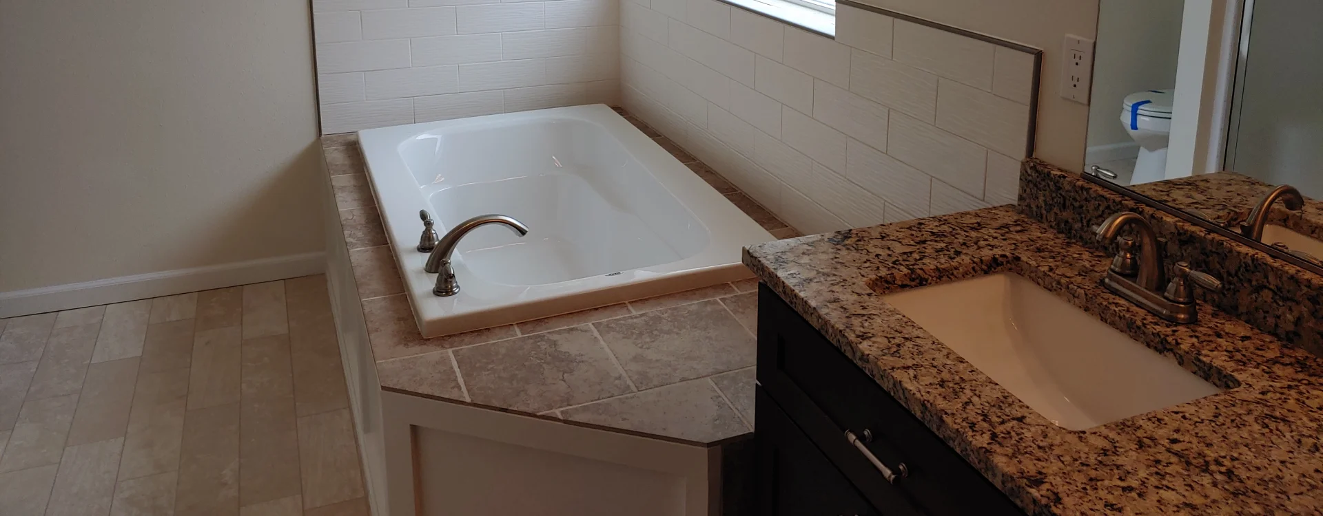 Bathroom remodeling services in Seattle, WA, updating a modern bathroom.