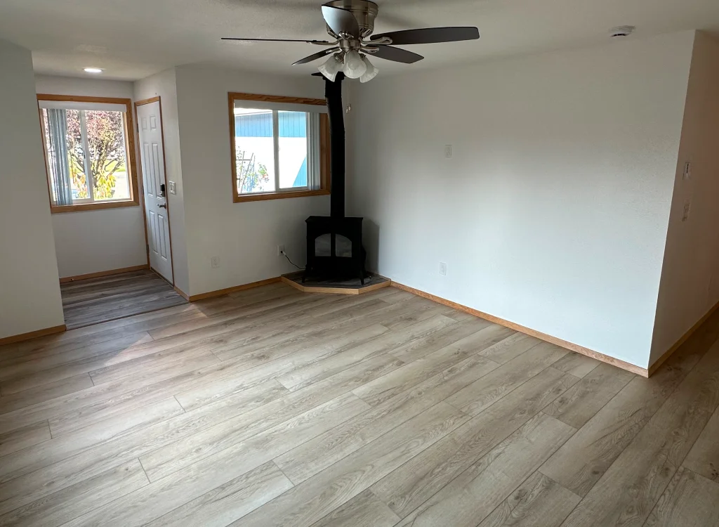 Flooring installation services in Seattle, WA, upgrading a family home.
