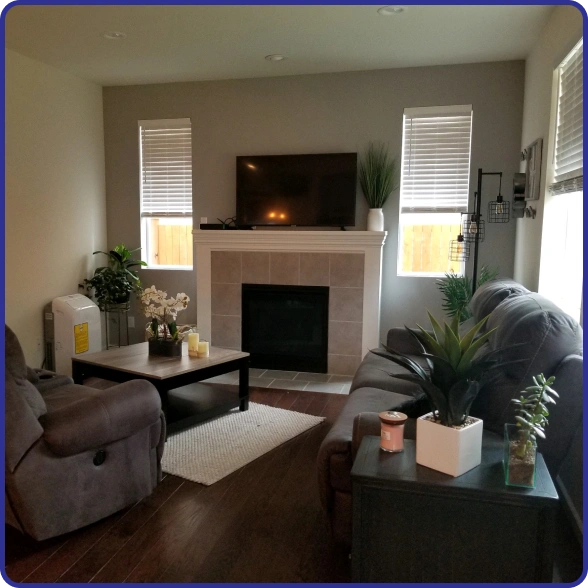 Crew providing reconstruction services for a residential restoration project.