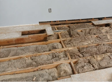 Reconstruction services repairing structural damage after an unexpected disaster.
