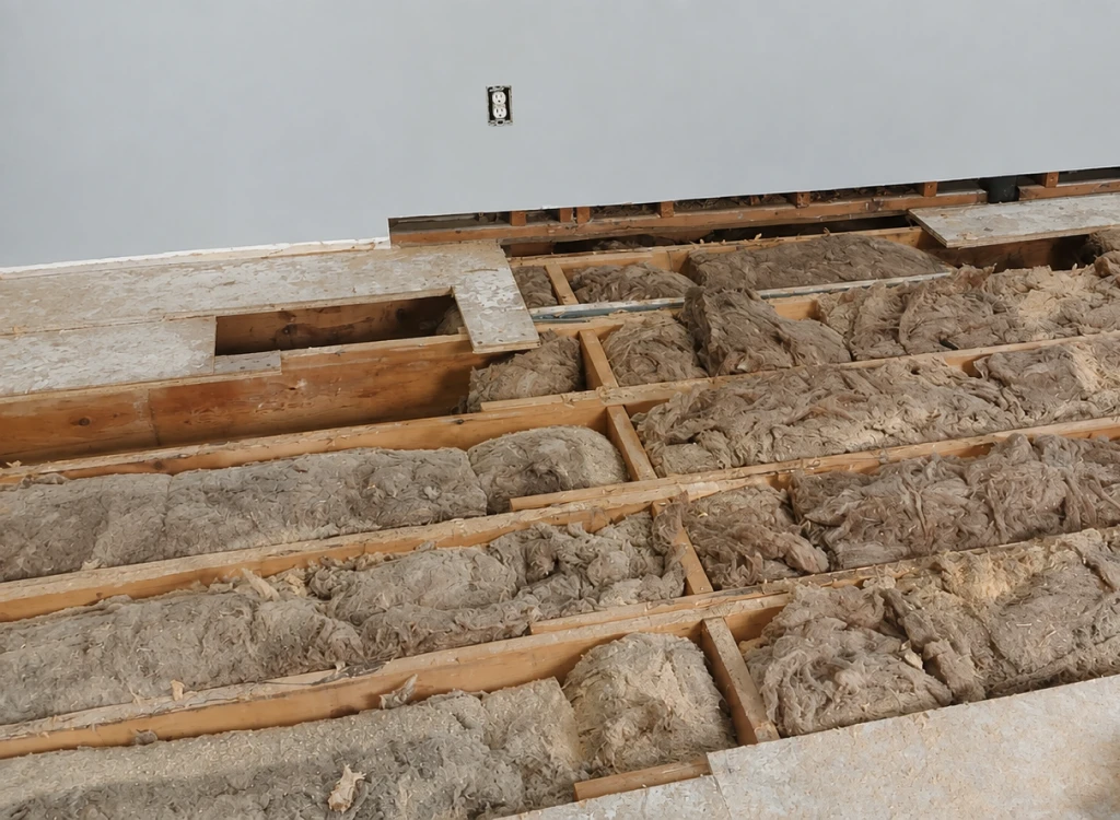 Water damage reconstruction in Seattle, WA, after a burst pipe.