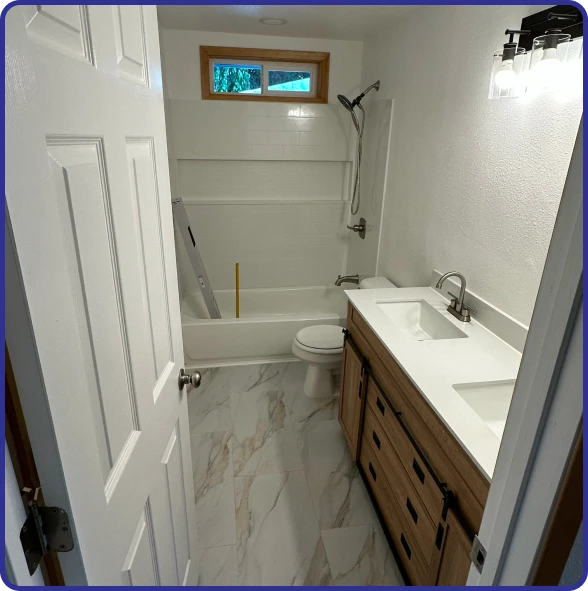 Kitchen remodeling services in Monroe creating a modern cooking space.