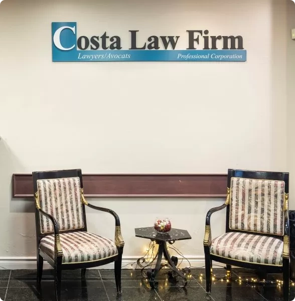 A professional meeting room offers privacy at a respected law office in Toronto.
