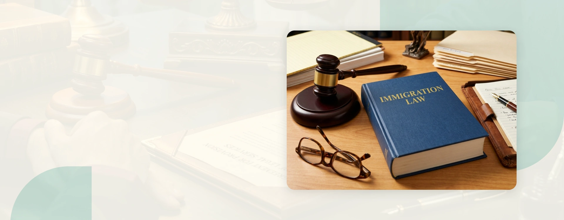 The best immigration lawyer in Toronto reviews an application with a client.