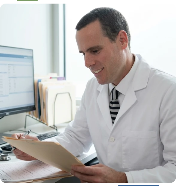 Physician expert witness consulting with legal teams in Massachusetts.