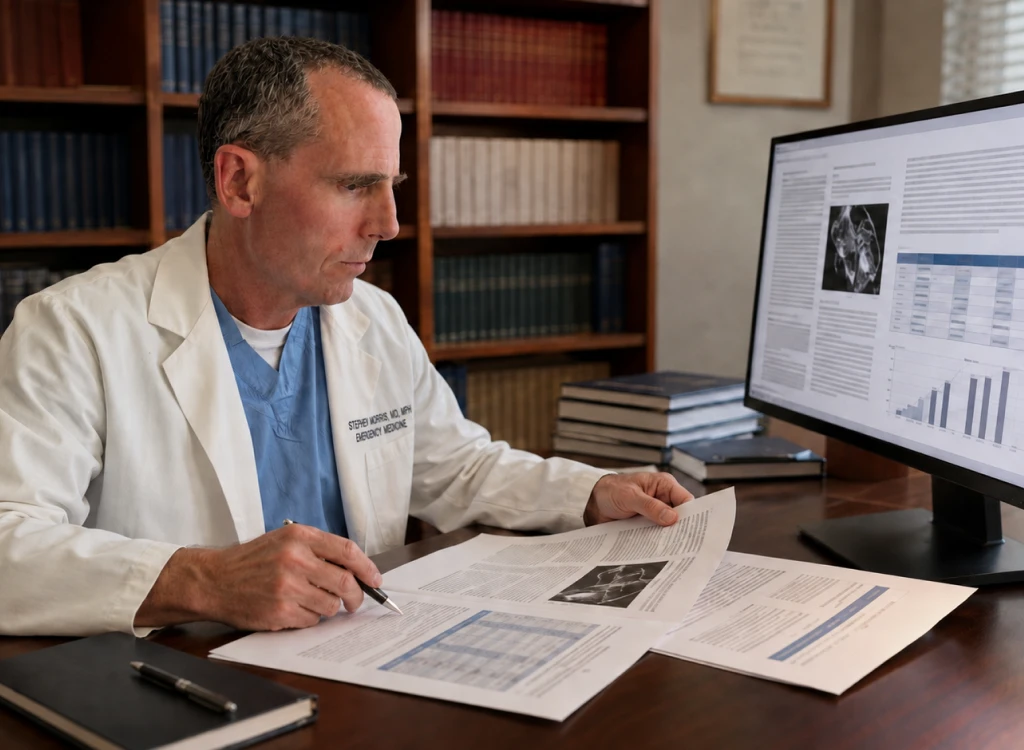 Morris Medicolegal performing a detailed expert case review.