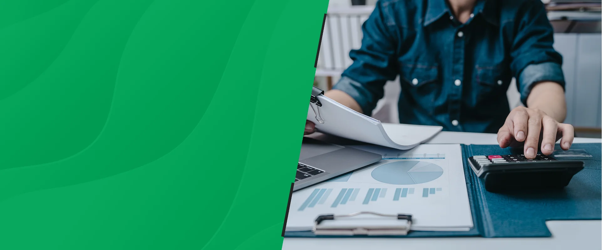 Bookkeeper in Davie, FL reviewing small business financial records