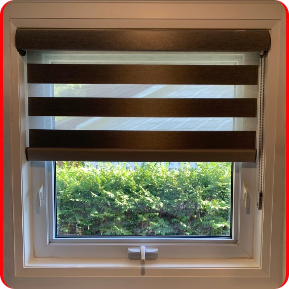 Window blinds in Toronto installed in modern home