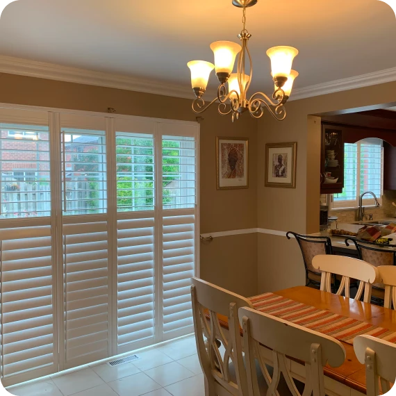 Custom wood shutters