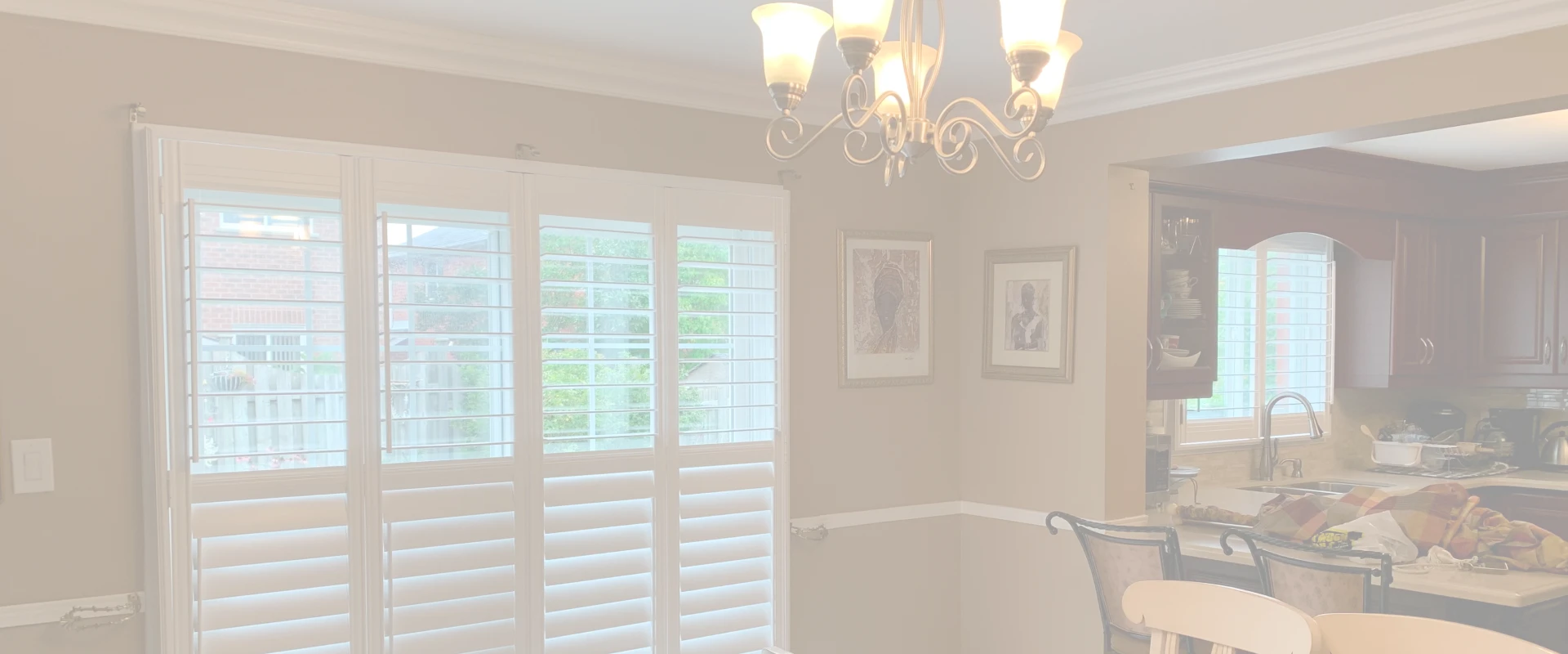 Plantation shutters in Toronto home