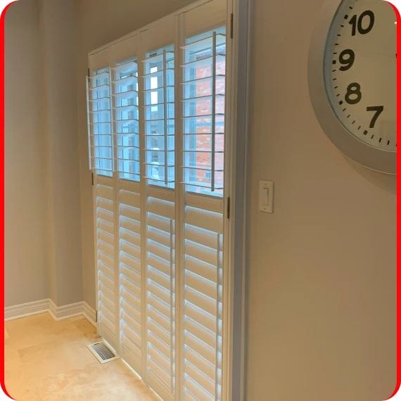 Window coverings in North York living room