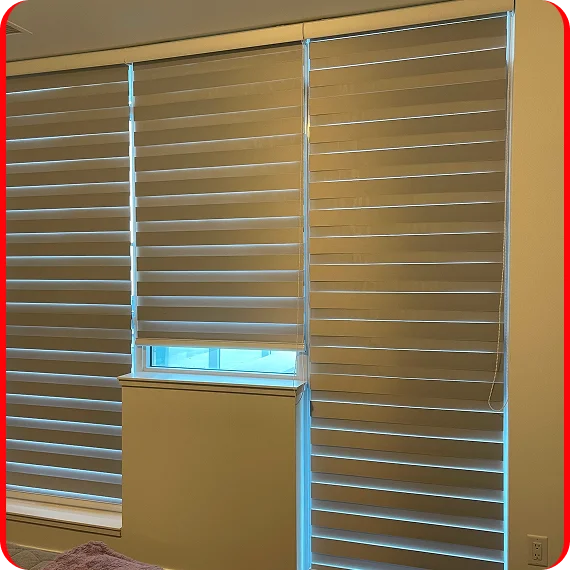 Window blinds in Toronto installed in modern home