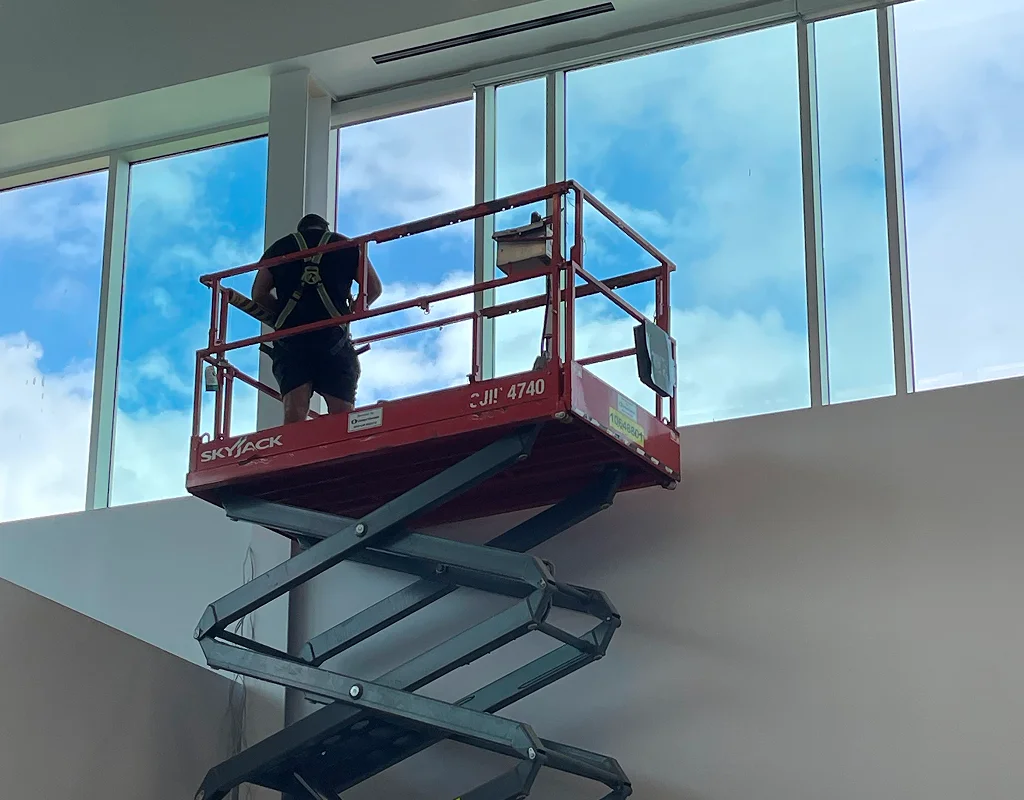 Commercial window coverings in Toronto office