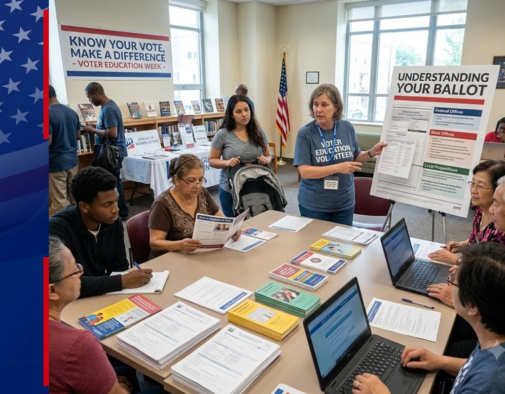 Residents attending voter education in North Carolina at an EVCC workshop.