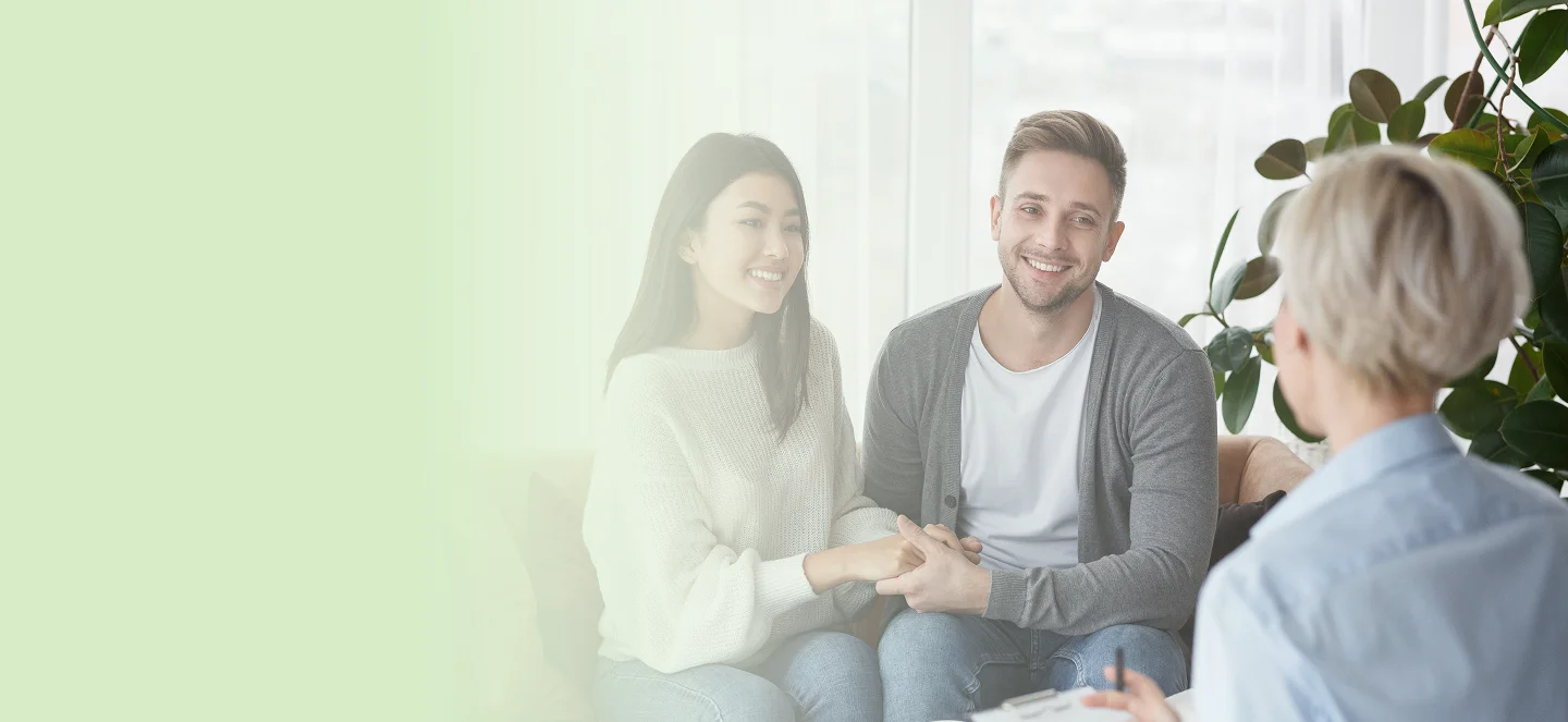 Partners attending couples relationship therapy in Toronto together
