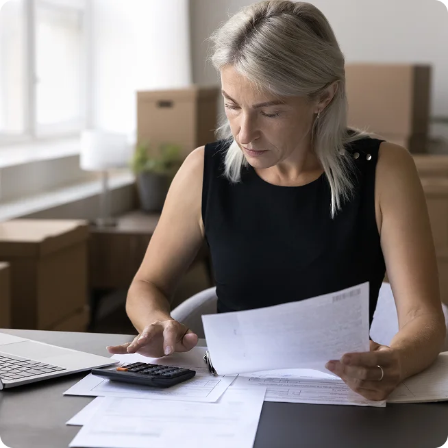 Financial consultant meeting with a business owner for virtual financial consulting