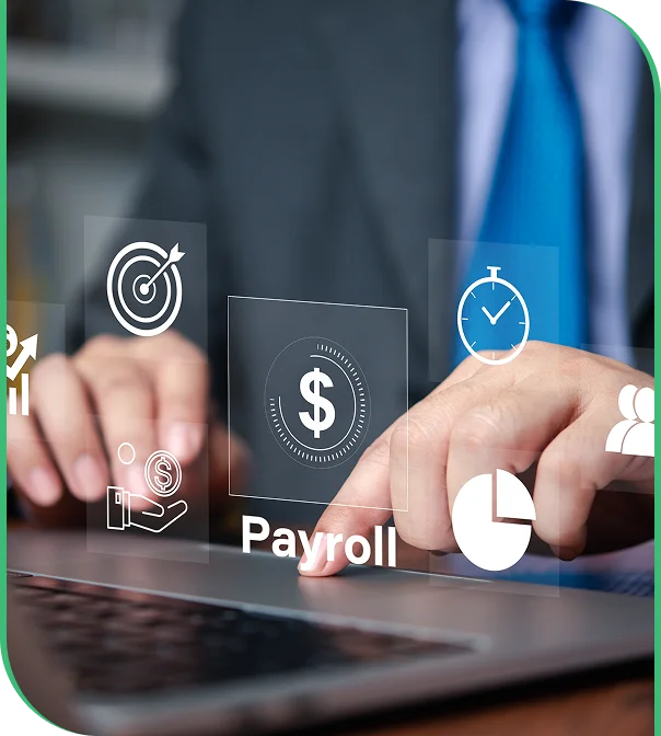 Accountant reviewing costs for manufacturing accounting support