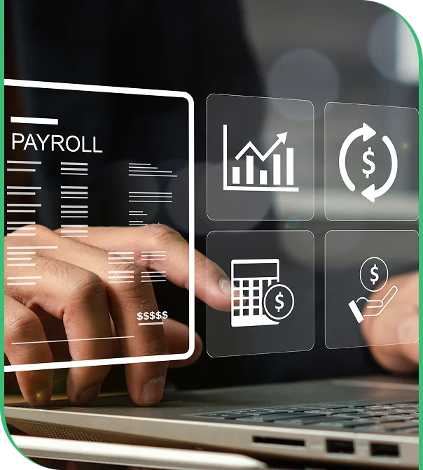 Franchise owner reviewing reports with franchise accounting support