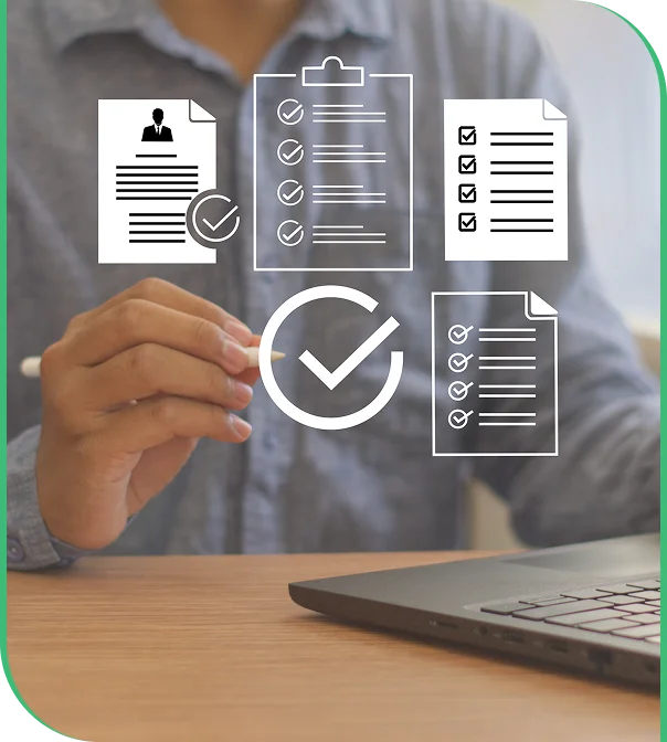 Accountant reviewing factory costs for manufacturing bookkeeping services in Cincinnati
