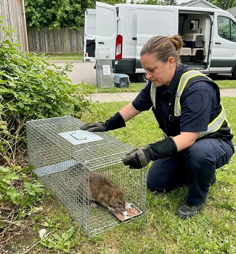 Secure trap placement in a concealed pathway
