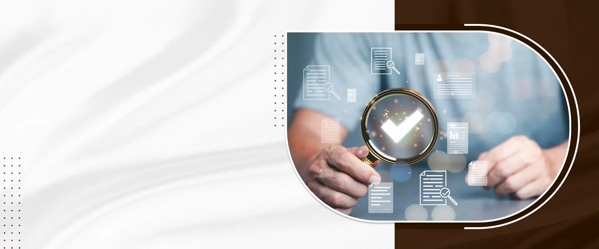 Professional completing a diagnostic books review for a business