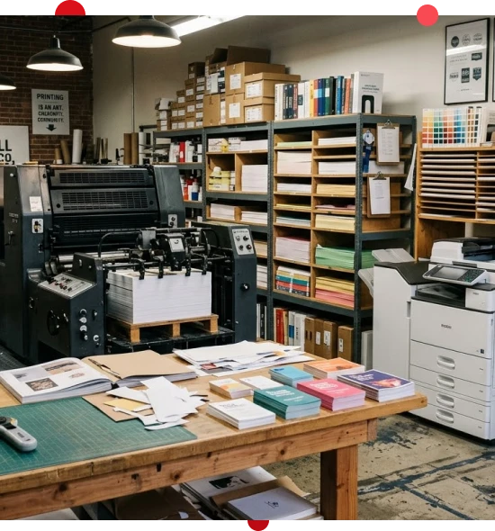 Printing professional preparing a project as a digital printer in Freedom.