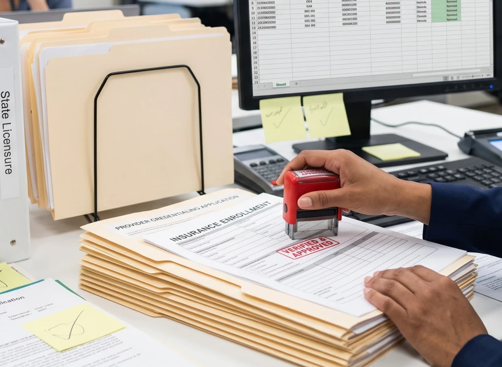 Expert insurance credentialing and setup