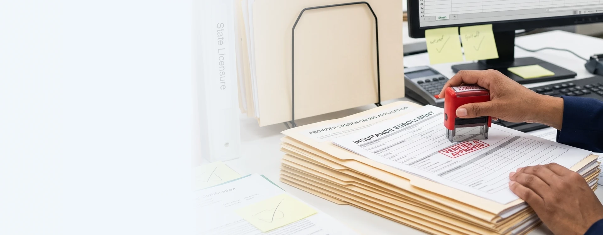 Expert insurance credentialing and setup