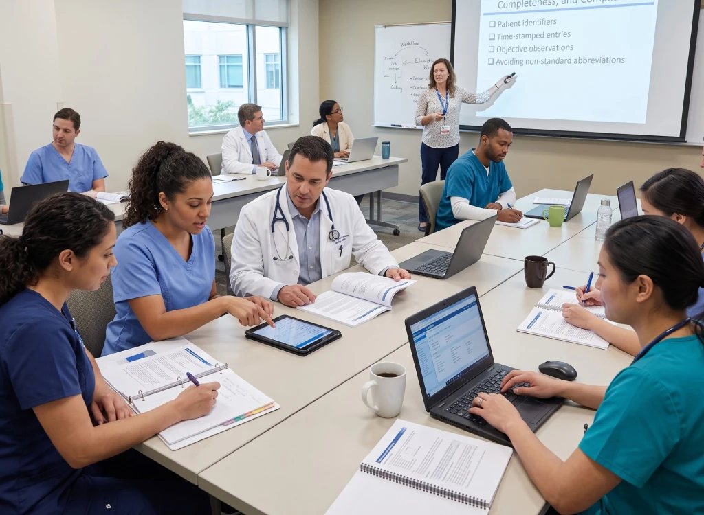 Expert medical staff documentation training