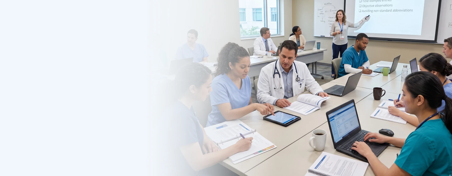 Expert medical staff documentation training