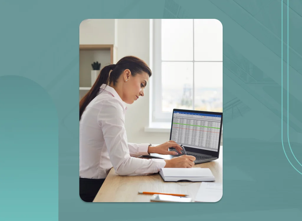 Business owner reviewing bookkeeping solutions with a professional