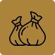 bagged trash