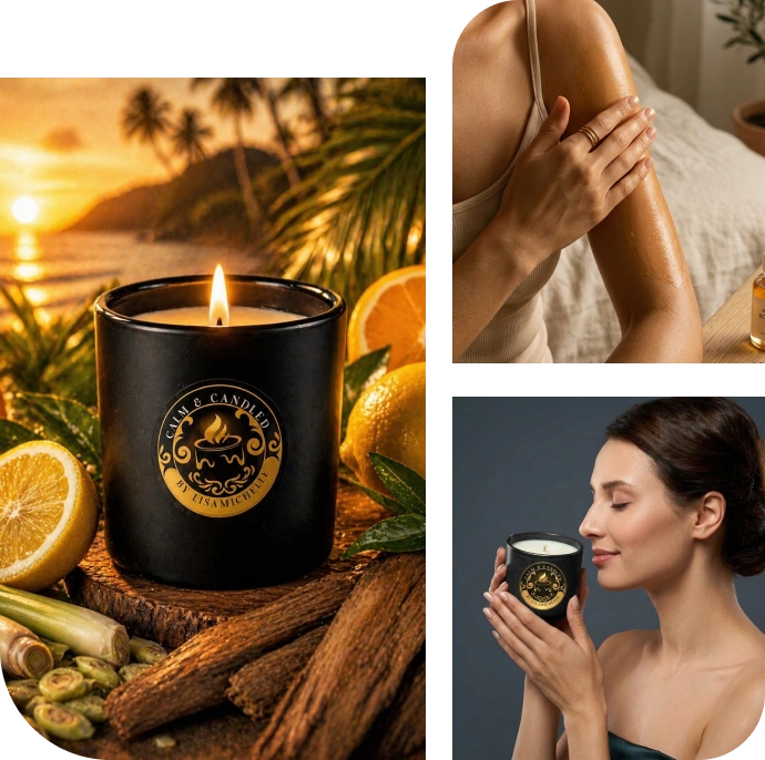 Why choose our relaxing body oil candles?