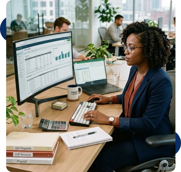 Month-end bookkeeping and account reconciliation
