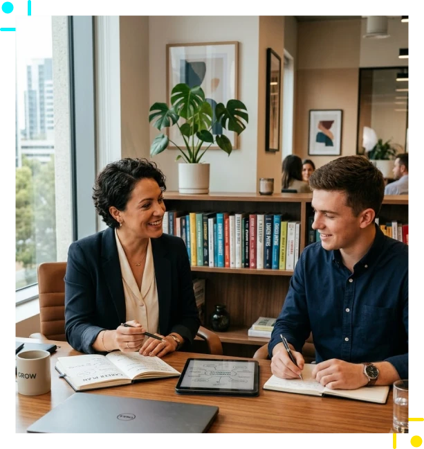 Professional growth and mentoring sessions for career advancement