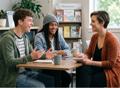 Youth and teen life coaching session